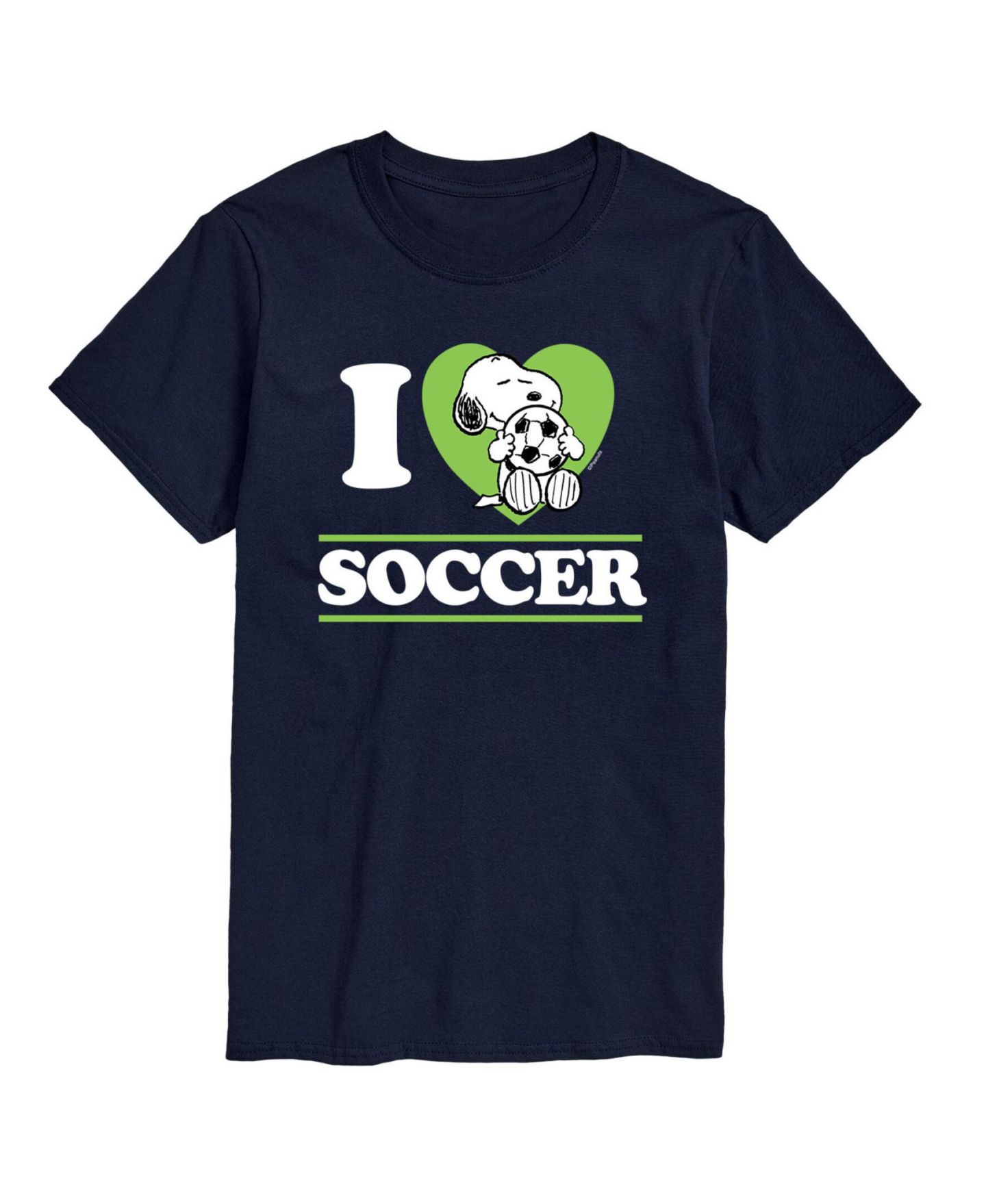 Мужская футболка AIRWAVES Peanuts I Love Soccer, цвет: Синий — фото 1