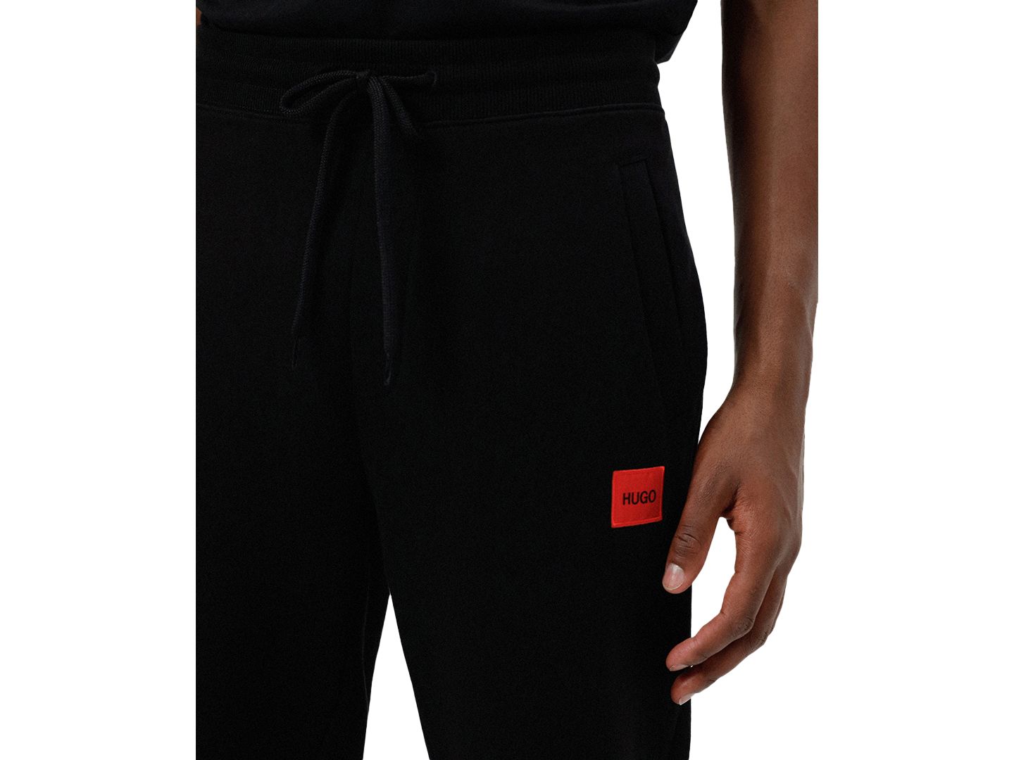 Мужские брюки Hugo Boss Regular-Fit Logo, цвет: Чёрный — фото 3
