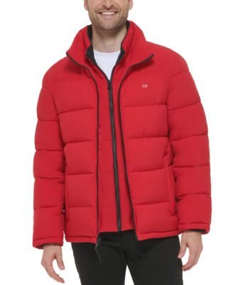 Men's Puffer With Set In Bib Detail, Created for Macy's