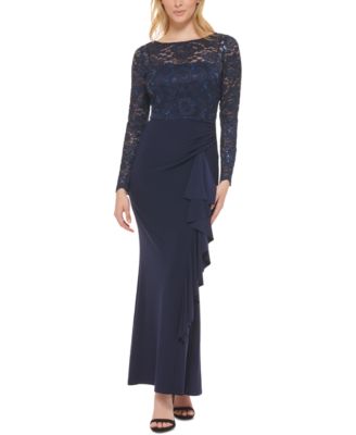 Jessica Howard Women's Sequined Lace-Top Gown Macy's