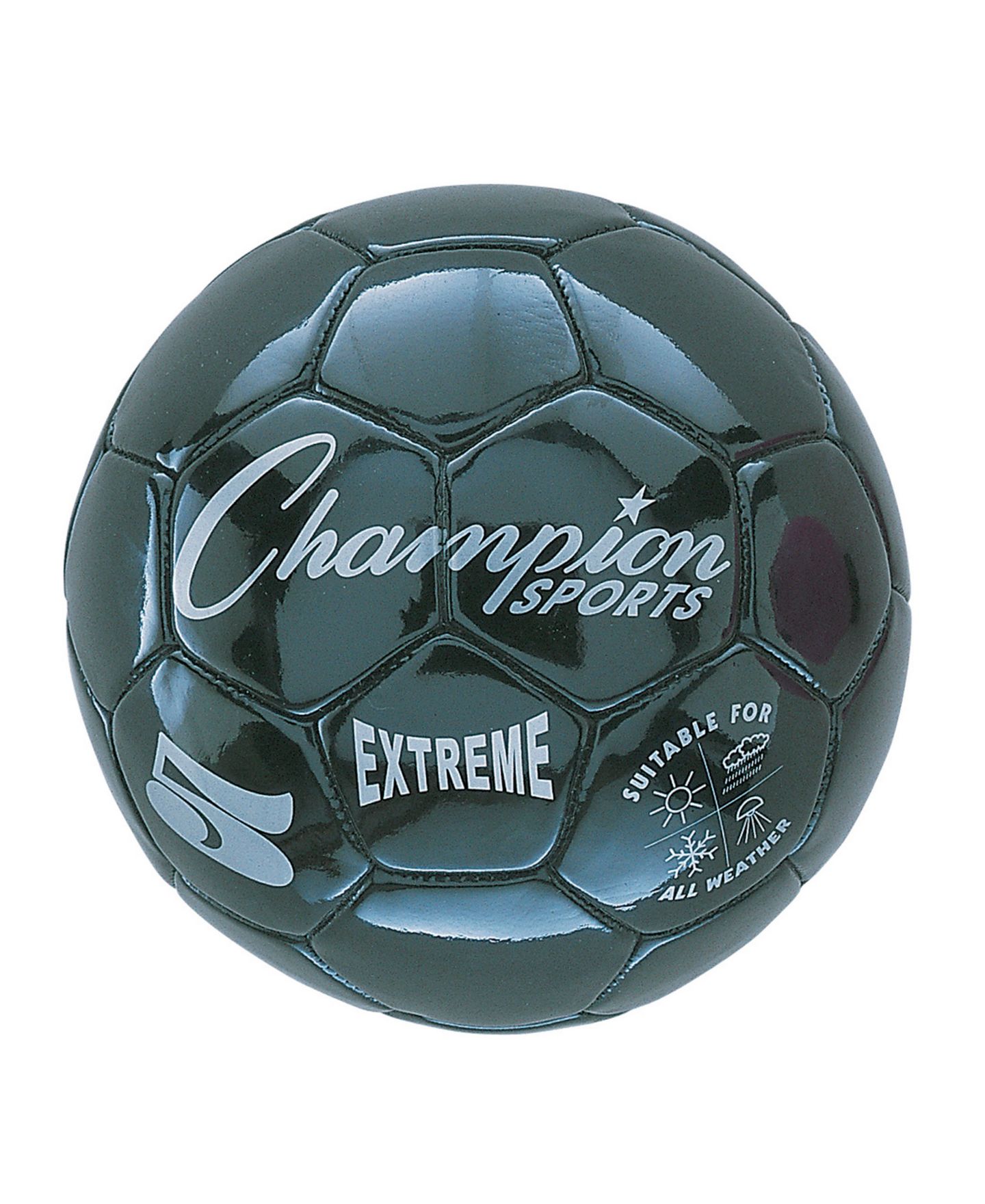Детский мяч Champion Sports Extreme Soccer Ball, цвет: Чёрный — фото 1
