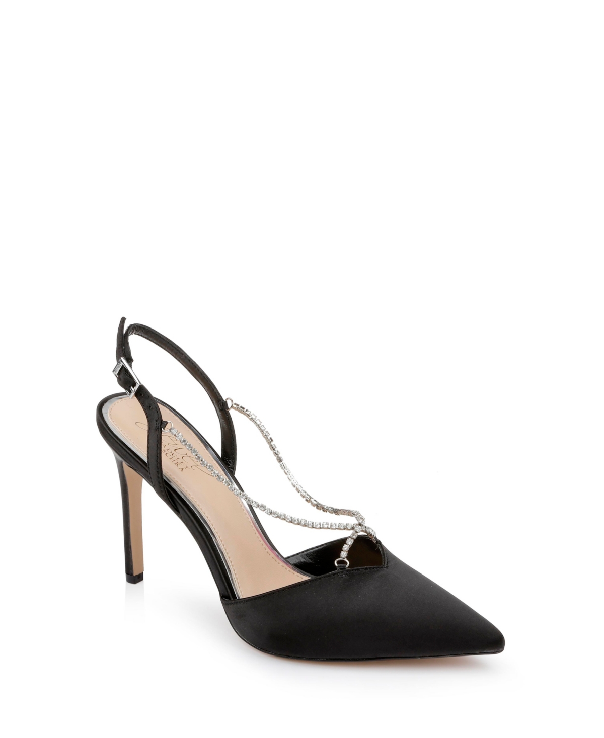 Women's Alegria Crisscross Rhinestone Strap Stiletto Evening Pumps