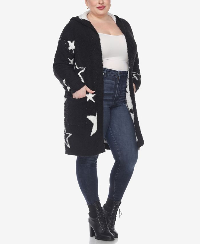 Hooded open sales front sherpa sweater