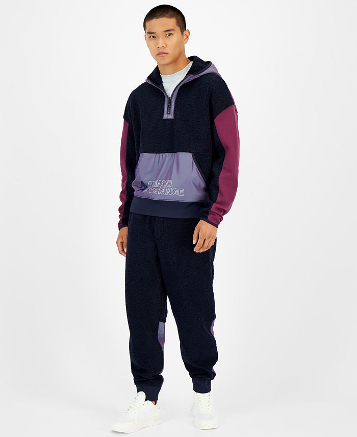 AX Armani Exchange Men's QuarterZip Fleece Sweatshirt Macy's