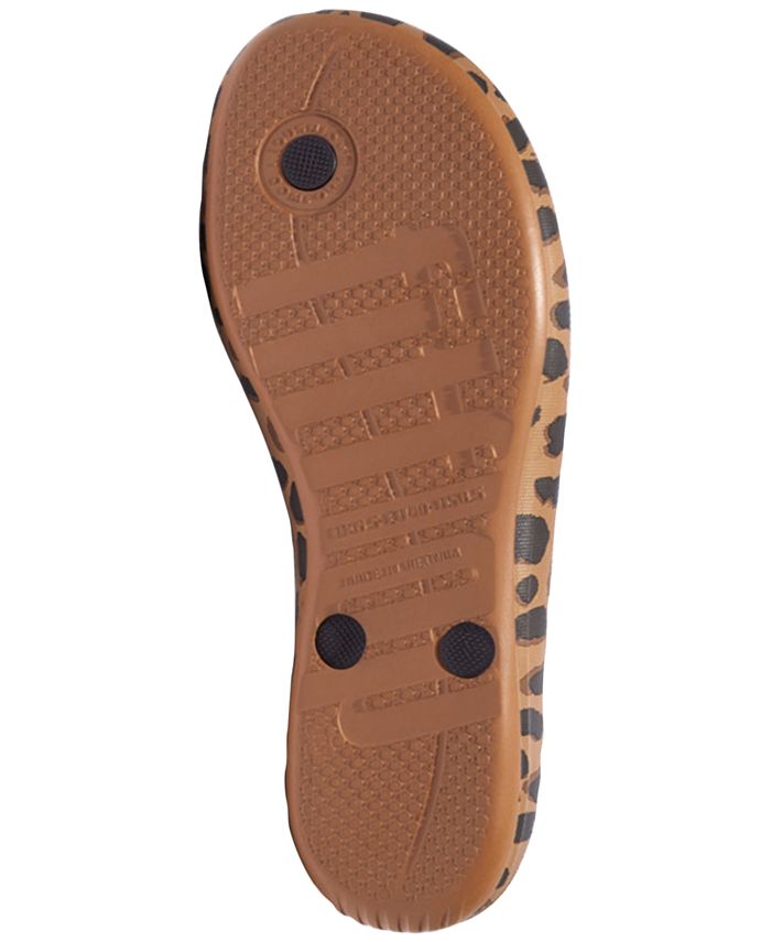 FitFlop Women's Iqushion LeopardPrint Ergonomic Sandals Macy's