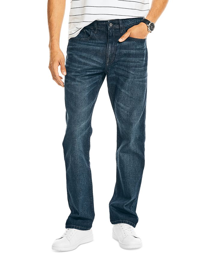 Nautica Men's Vintage Straight-Fit Stretch Denim 5-Pocket Jeans - Macy's