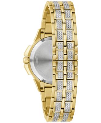 Women's Crystal Octava Gold-Tone Stainless Steel Bracelet Watch 34mm