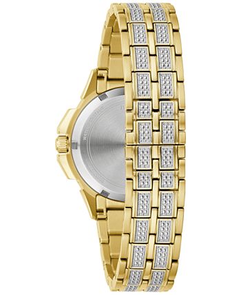 Women's Crystal Octava Gold-Tone Stainless Steel Bracelet Watch 34mm