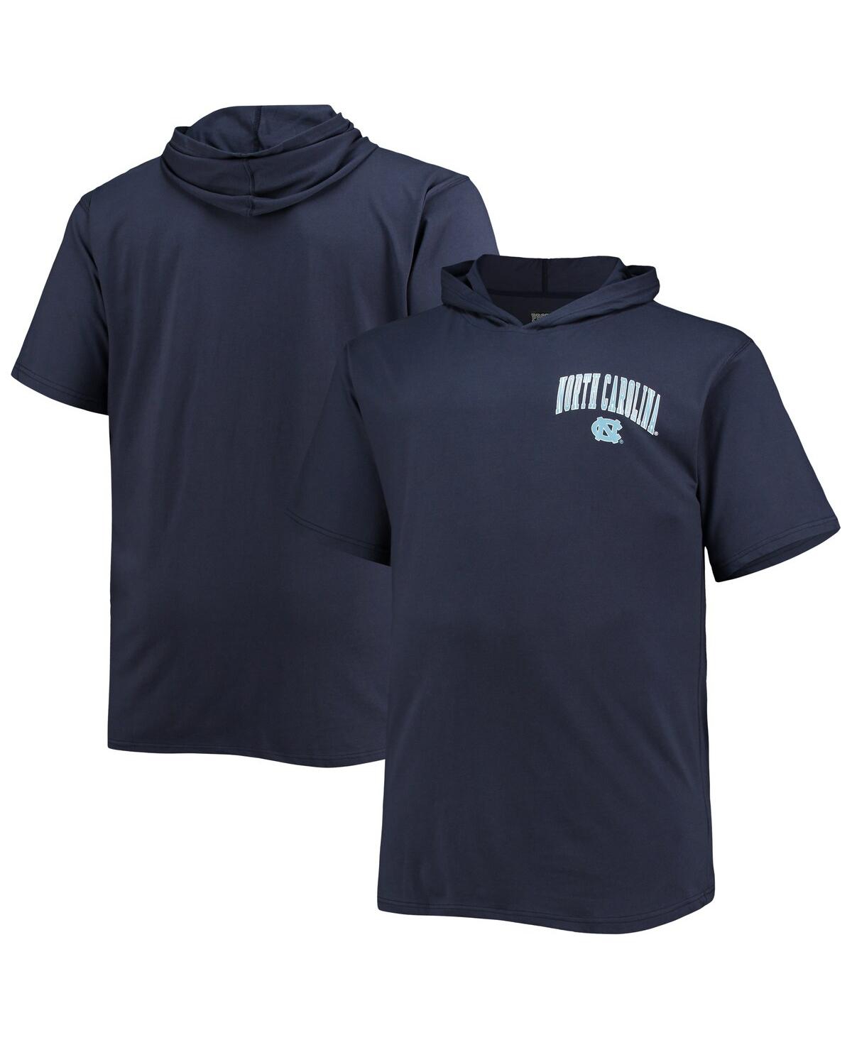 Men'sNorth Carolina Tar Heels Big and Tall Team Hoodie T-shirt - Navy
