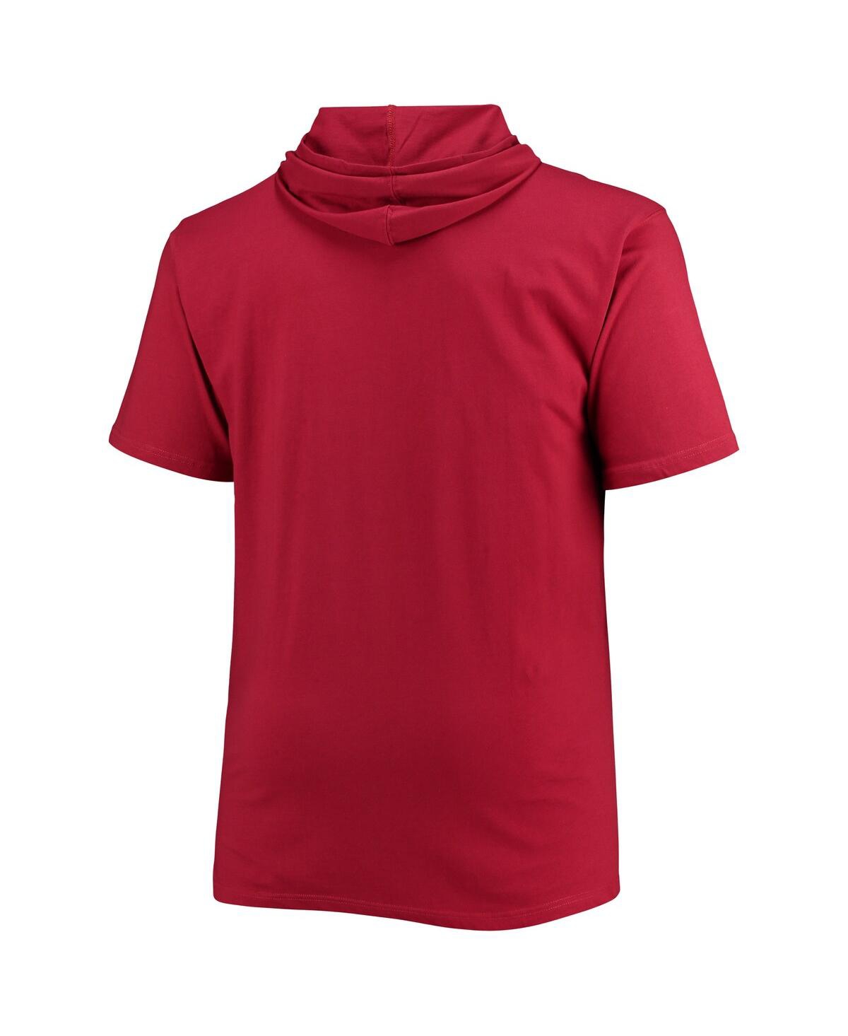 Men'sAlabamaTide Big and Tall Team Hoodie T-shirt - Crimson