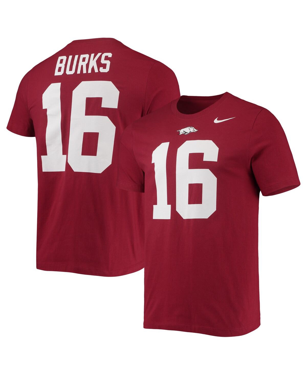Nike Men's  Treylon Burks Cardinal Arkansas Razorbacks 2022 Nfl Draft Name And Number T-shirt In Cardinal