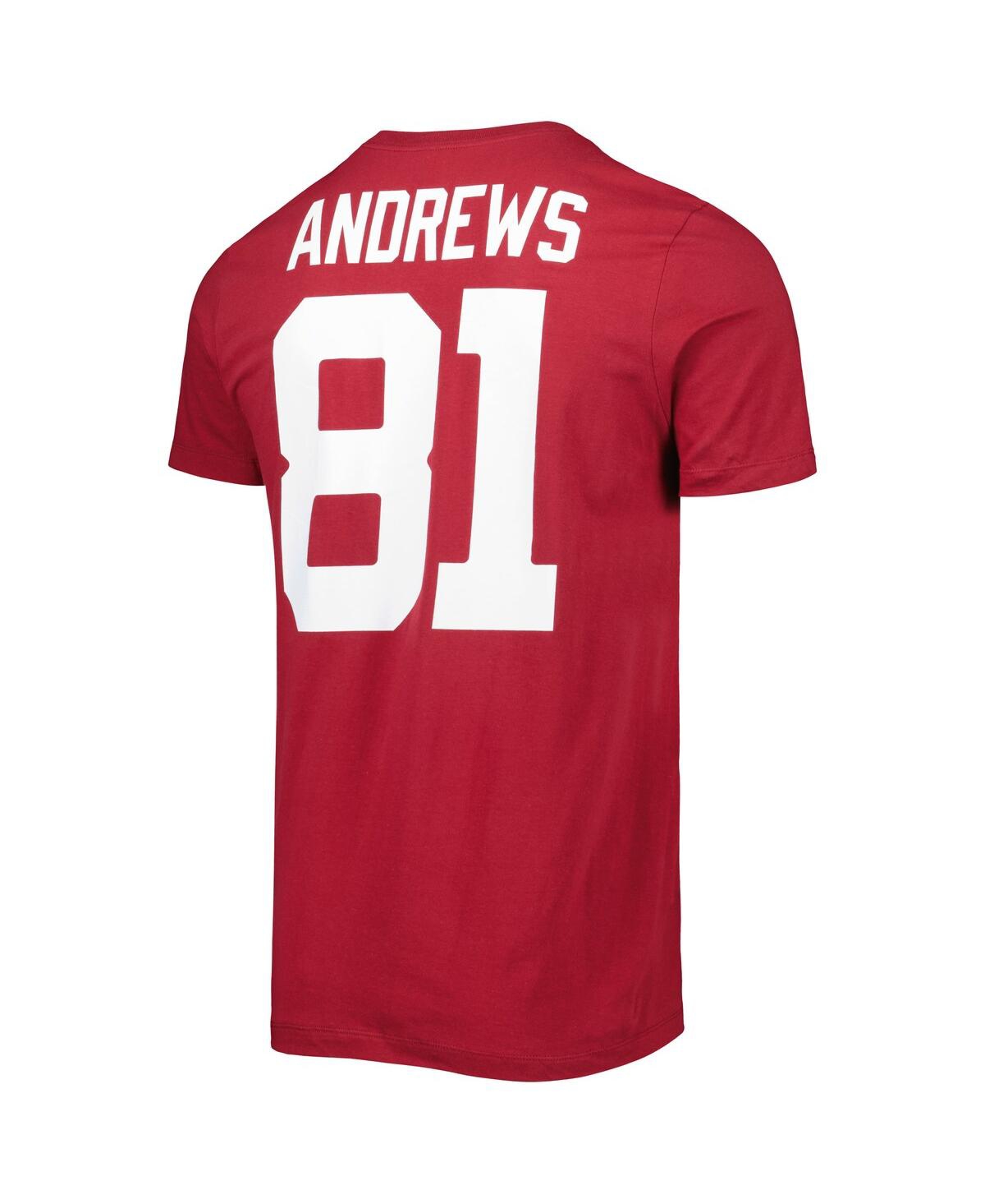 Shop Jordan Men's  Mark Andrews Crimson Oklahoma Sooners Alumni Name And Number Team T-shirt