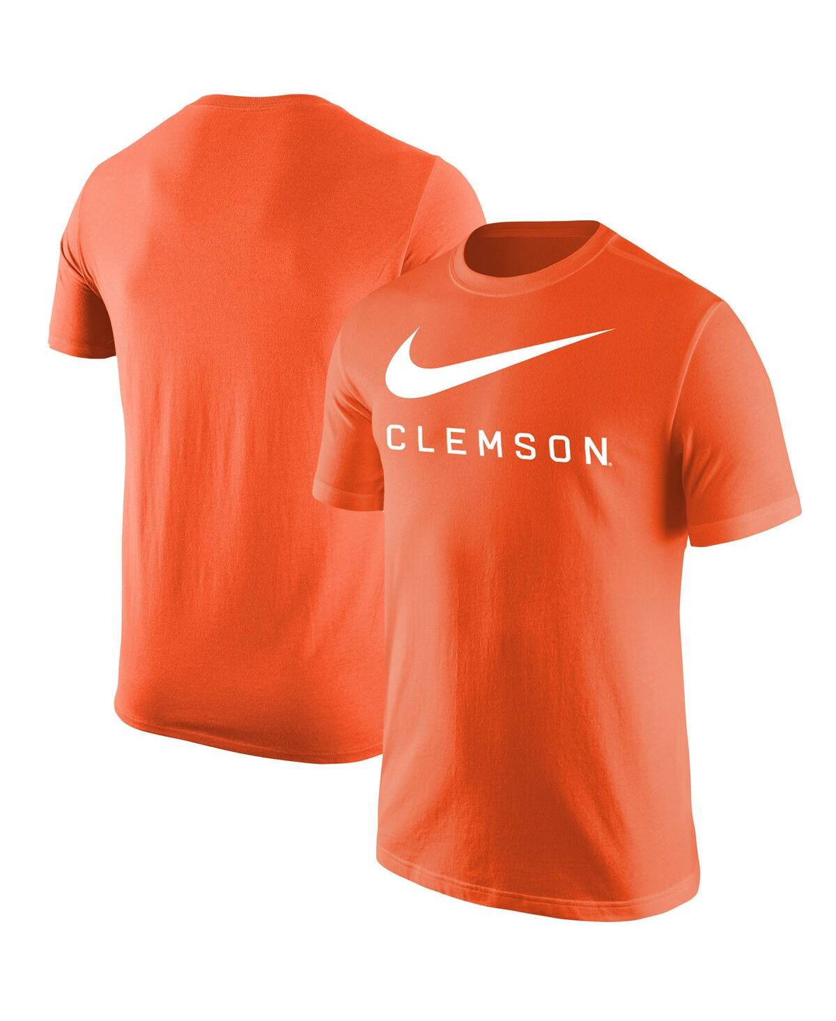 Men's Nike Orange Clemson Tigers Big Swoosh T-shirt