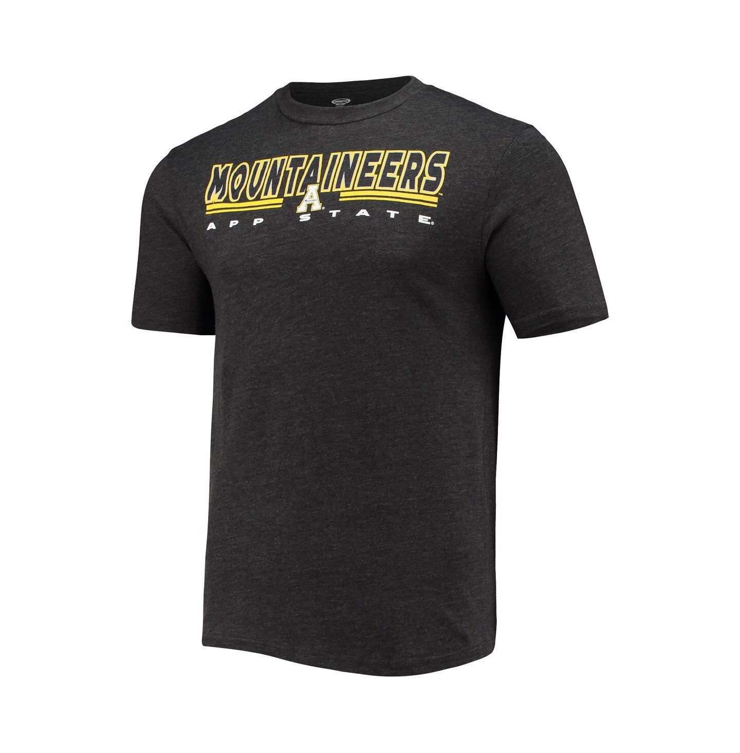 Мужская пижама Concepts Sport Appalachian State Mountaineers Meter, Charcoal/Black — фото 3