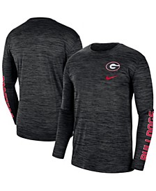 Men's Black Georgia Bulldogs Velocity Legend Team Performance Long Sleeve T-shirt