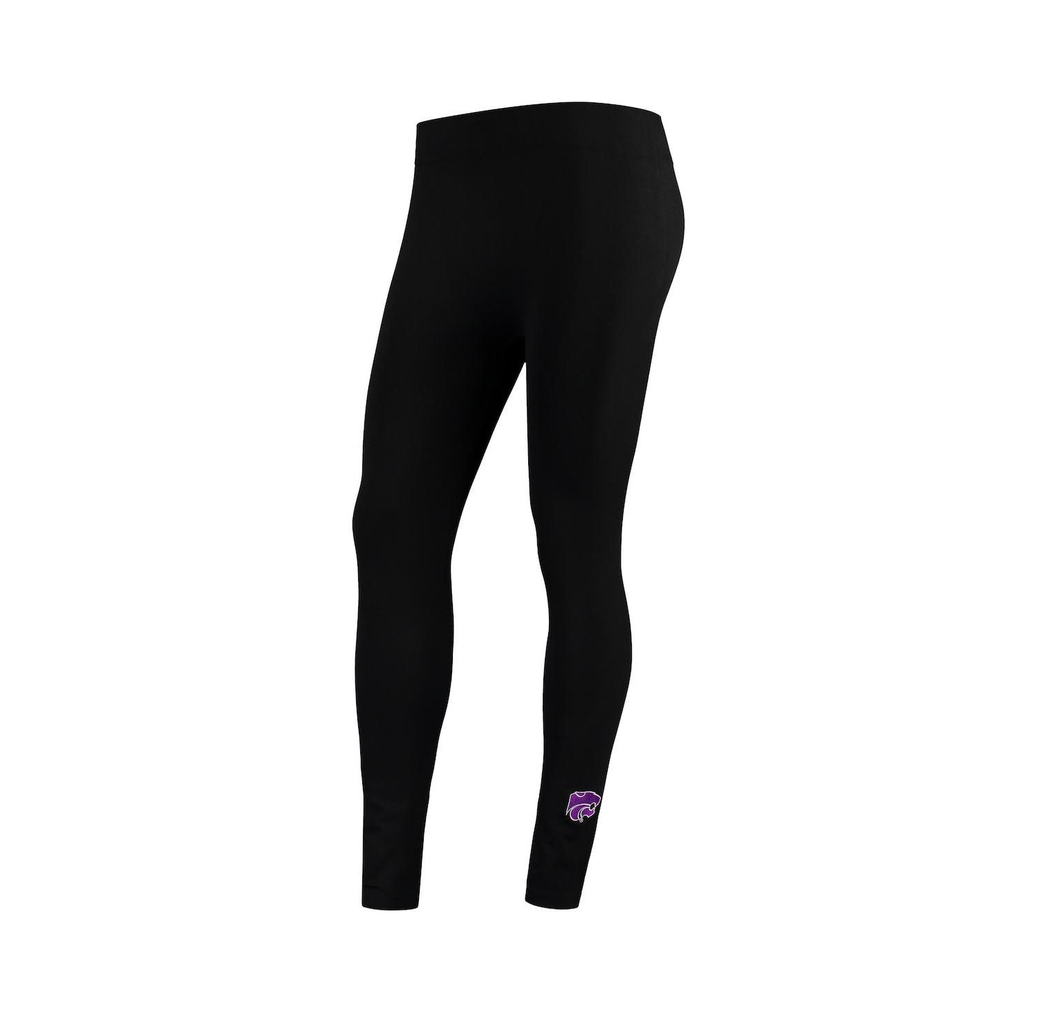 Women's Black Kansas State Wildcats Fleece Leggings