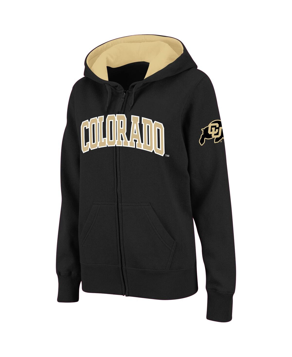 Colosseum Stadium Athletic Black Colorado Buffaloes Arched Name Full-zip Hoodie In Black