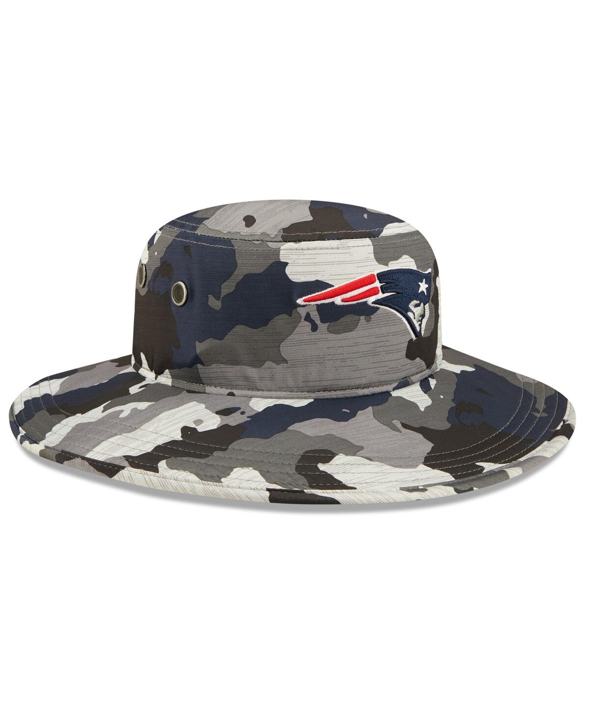 New Era Men's  Camo New England Patriots 2022 Nfl Training Camp Official Panama Bucket Hat In Camo