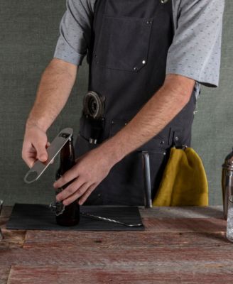 Collins 4 Piece Waxed Canvas Mixologist Apron Set