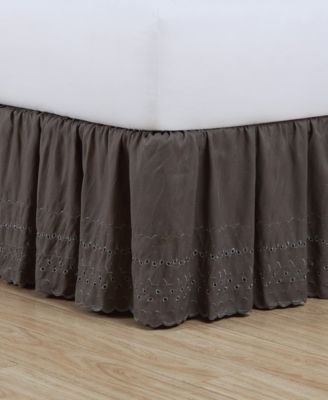 Ruffled Eyelet 14" Drop Bedskirts