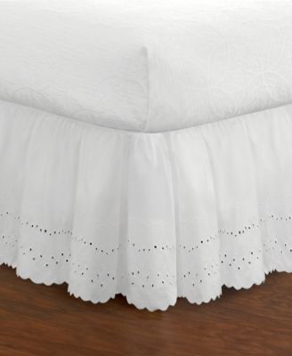 Ruffled Eyelet 14" Drop Bedskirts