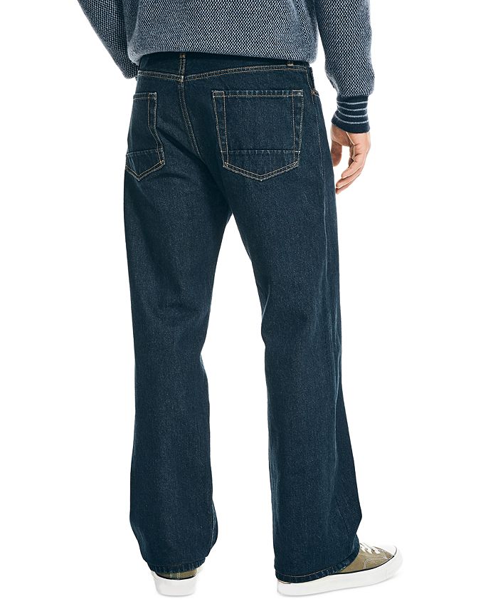 Nautica Men's Relaxed Fit Jeans - Light Blue Wash, Straight Leg, Five-Pocket Style