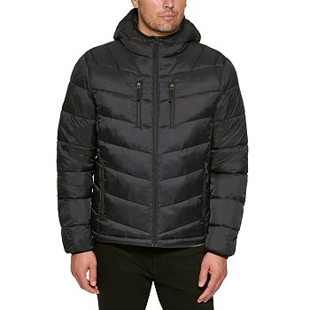 Club Room Men's Chevron Quilted Hooded Puffer Jacket (Various)
