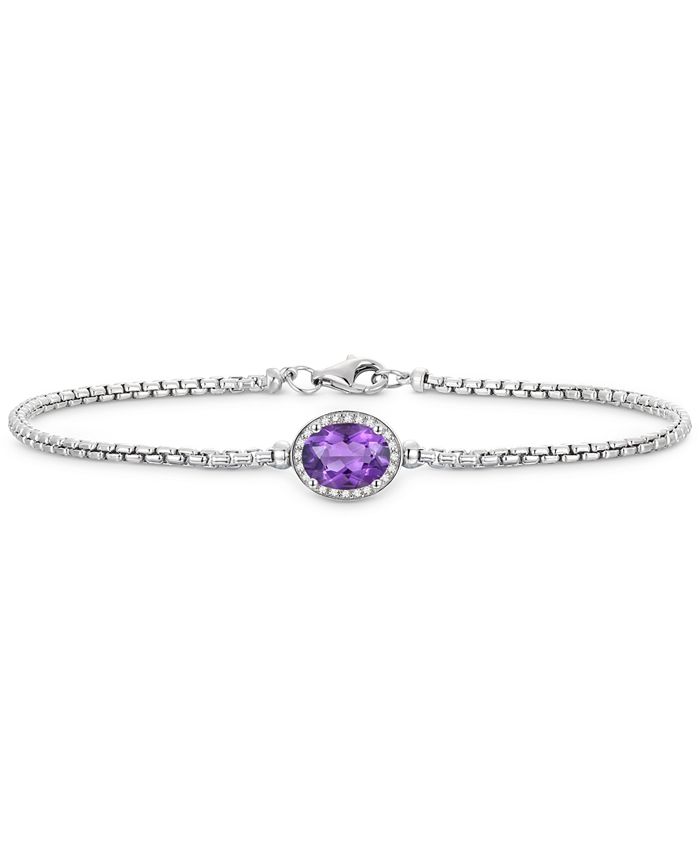 Macy s Amethyst 1 1 10 ct. t.w. Lab Created White Sapphire 1