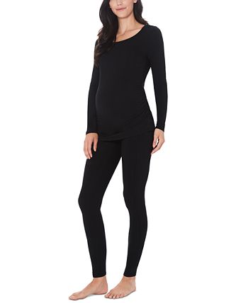 Cuddl Duds Women's Softwear with Stretch Maternity Long Sleeve Ballet Neck  Top - Macy's