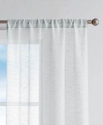 Erasmus Sheer Rod Pocket Window Curtain Panel Pair, 38" x 84"