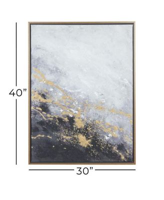 Canvas Contemporary Abstract Framed Wall Art, 30" x 2" x 40"