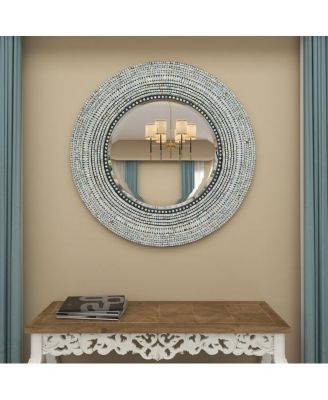 Coastal Wood Wall Mirror, 32" x 32"