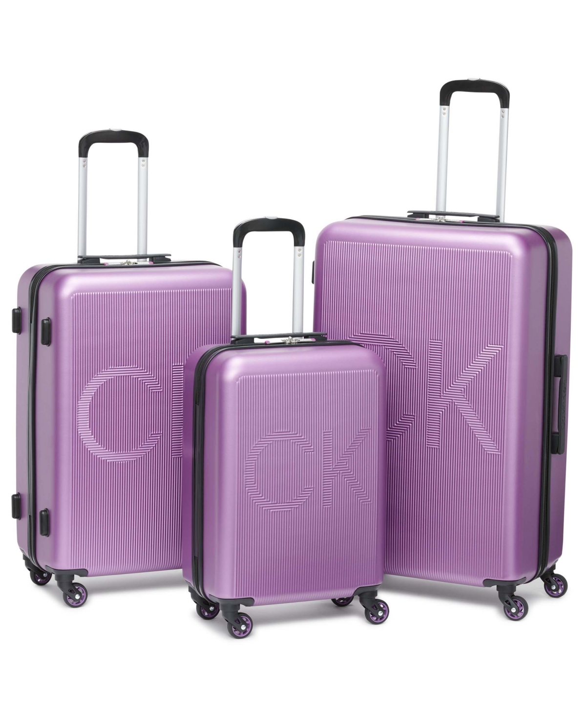 Vision Suitcase Set, 3 Piece In Purple