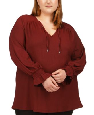 Michael Kors - Plus Size Peasant Tunic