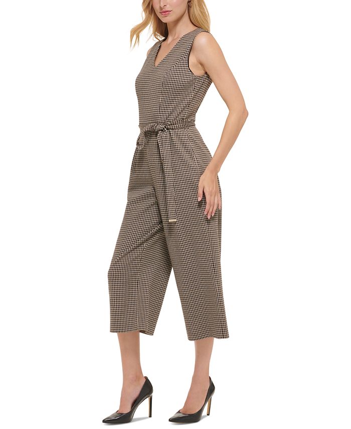 Calvin klein houndstooth jumpsuit best sale