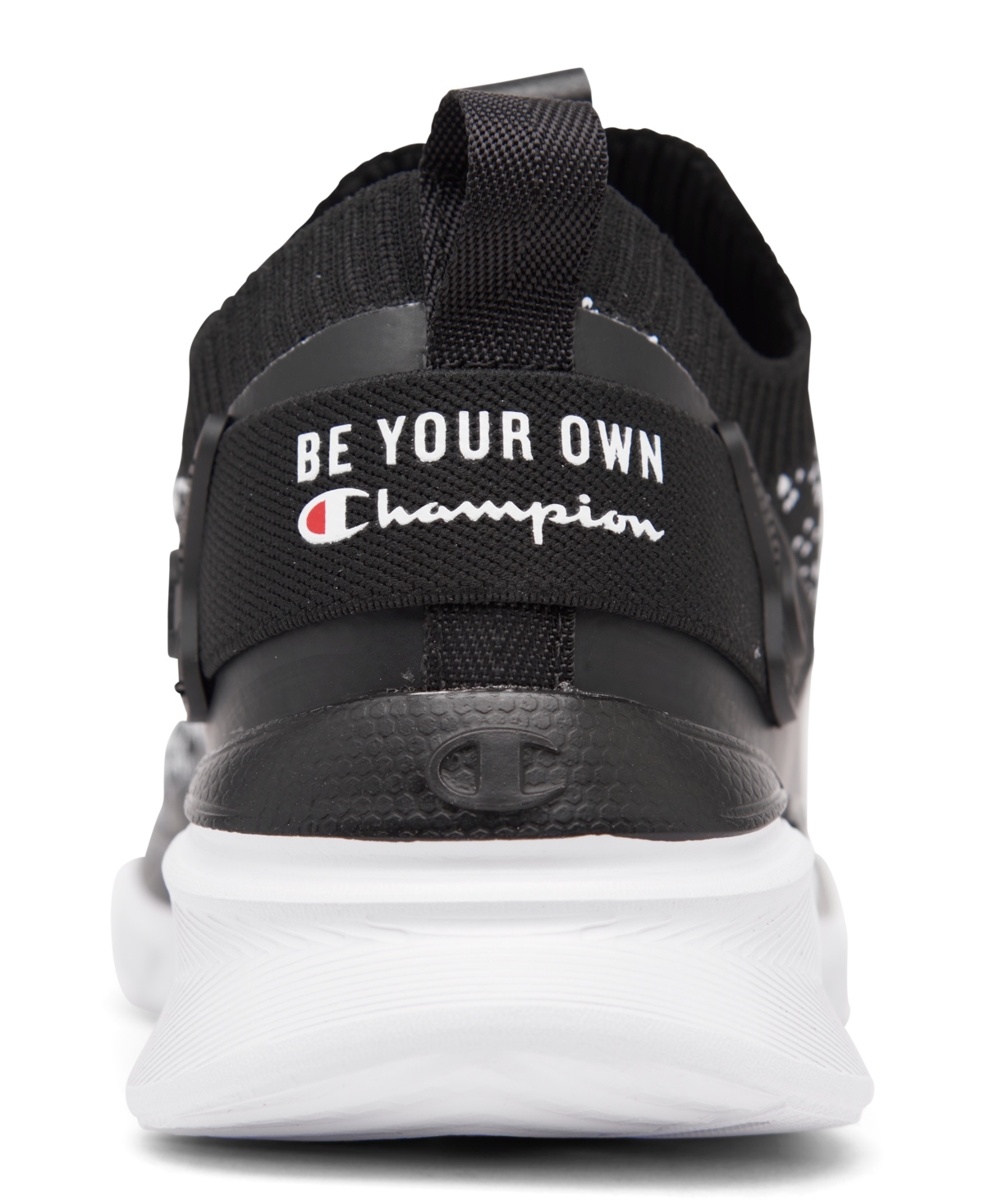 Shop Champion Little Kids Reflex Mingle Knit Casual Sneakers From Finish Line In Black,white