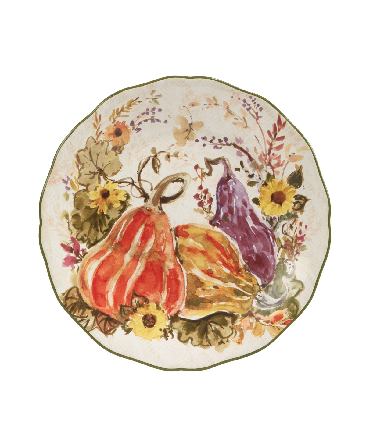 Harvest Morning Dessert Plates Set, 4 Pieces