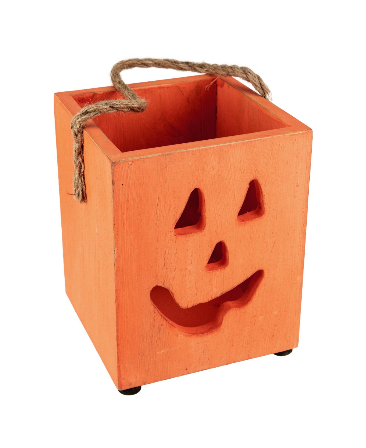 Small Wood Jack-o-Lantern Halloween Candle Lantern,