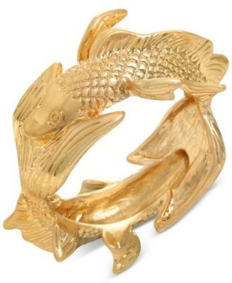 INC International Concepts - Gold-Tone Fish Bangle Bracelet