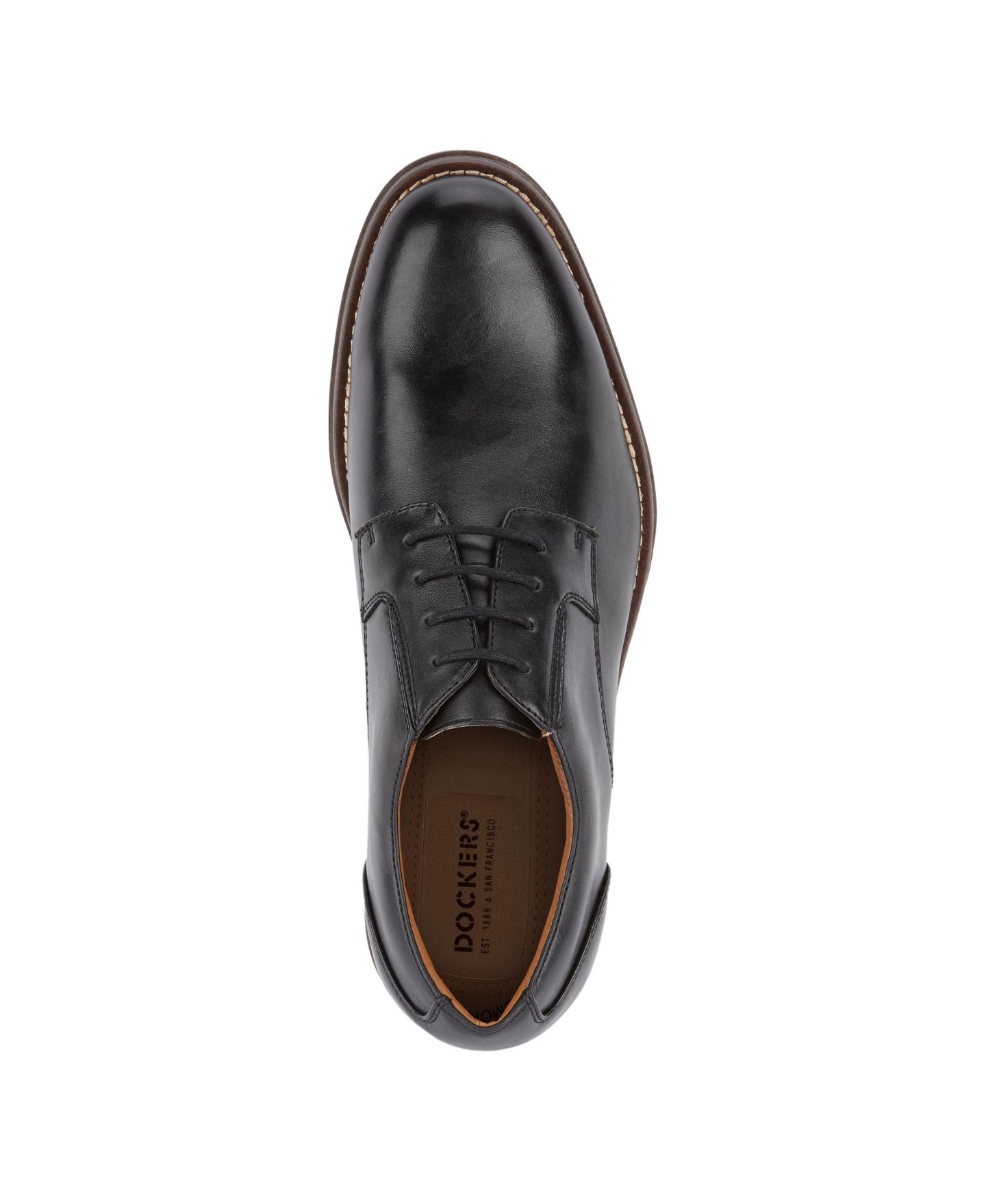 Мужские туфли Dockers Fairway Oxford Dress Shoes, цвет: Чёрный — фото 4