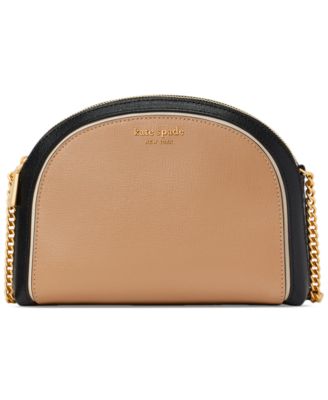 kate spade new york - Morgan Colorblocked Saffiano Leather Double Zip Dome Crossbody