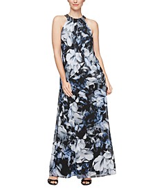 Women's Floral-Print Gown