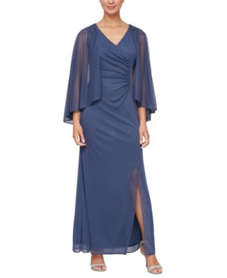 SL Fashions Women's Embellished Capelet Dress - Macy's