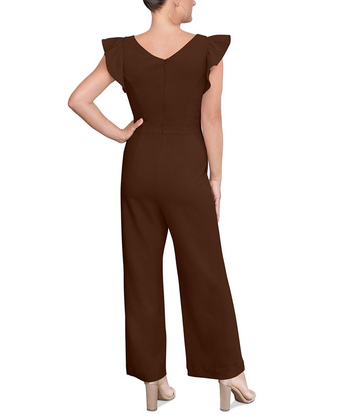 RACHEL Rachel Roy Ruffled-Sleeve Cropped Jumpsuit & Reviews - Dresses ...