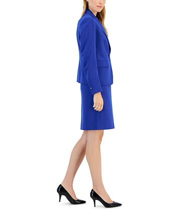Blue skirt suits hotsell