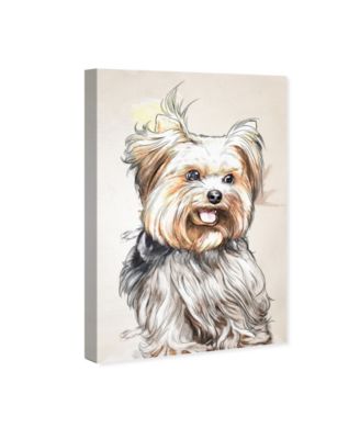 Oliver Gal Yorkie Watercolor Canvas Art Collection