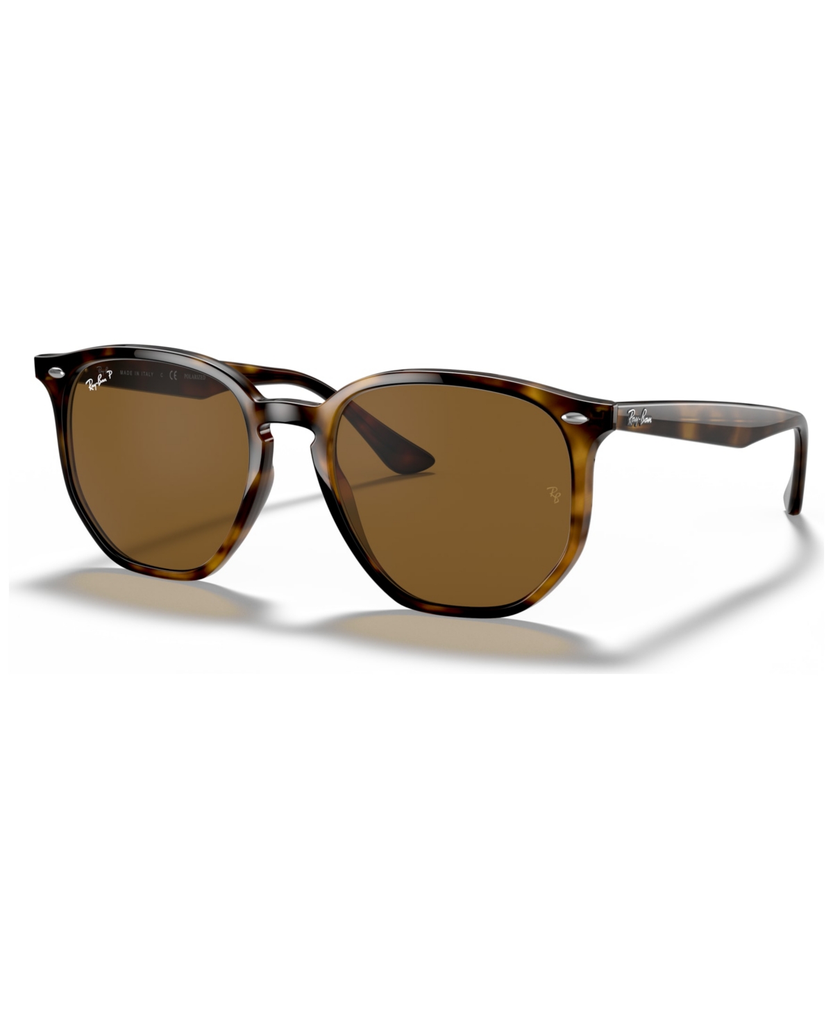 Shop Ray Ban Unisex Polarized Low Bridge Fit Sunglasses, Rb4306f 54 In Tortoise