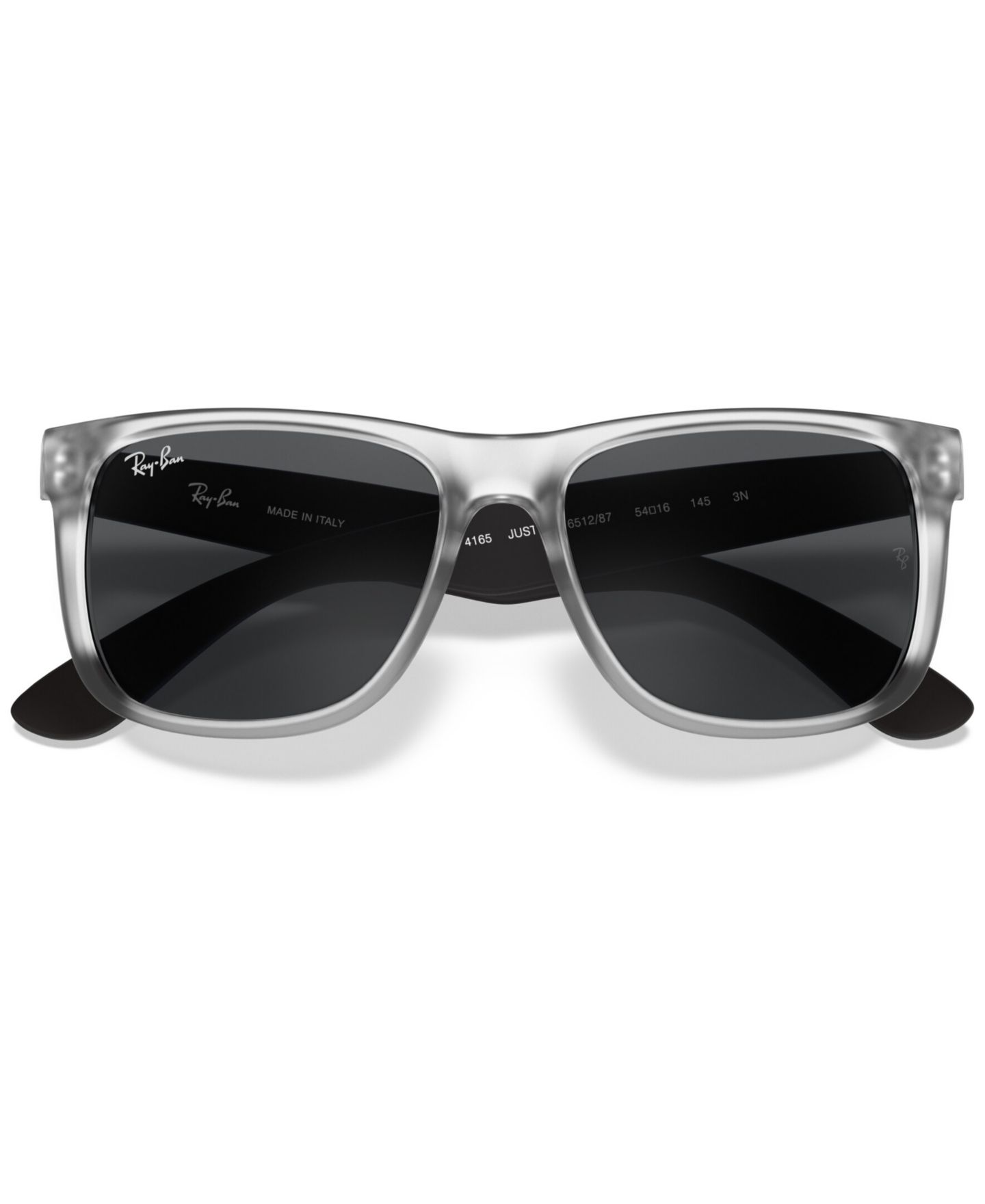 Солнцезащитные очки Ray-Ban Unisex Sunglasses, RB4165 Justin Color Mix, цвет: Прозрачный — фото 2
