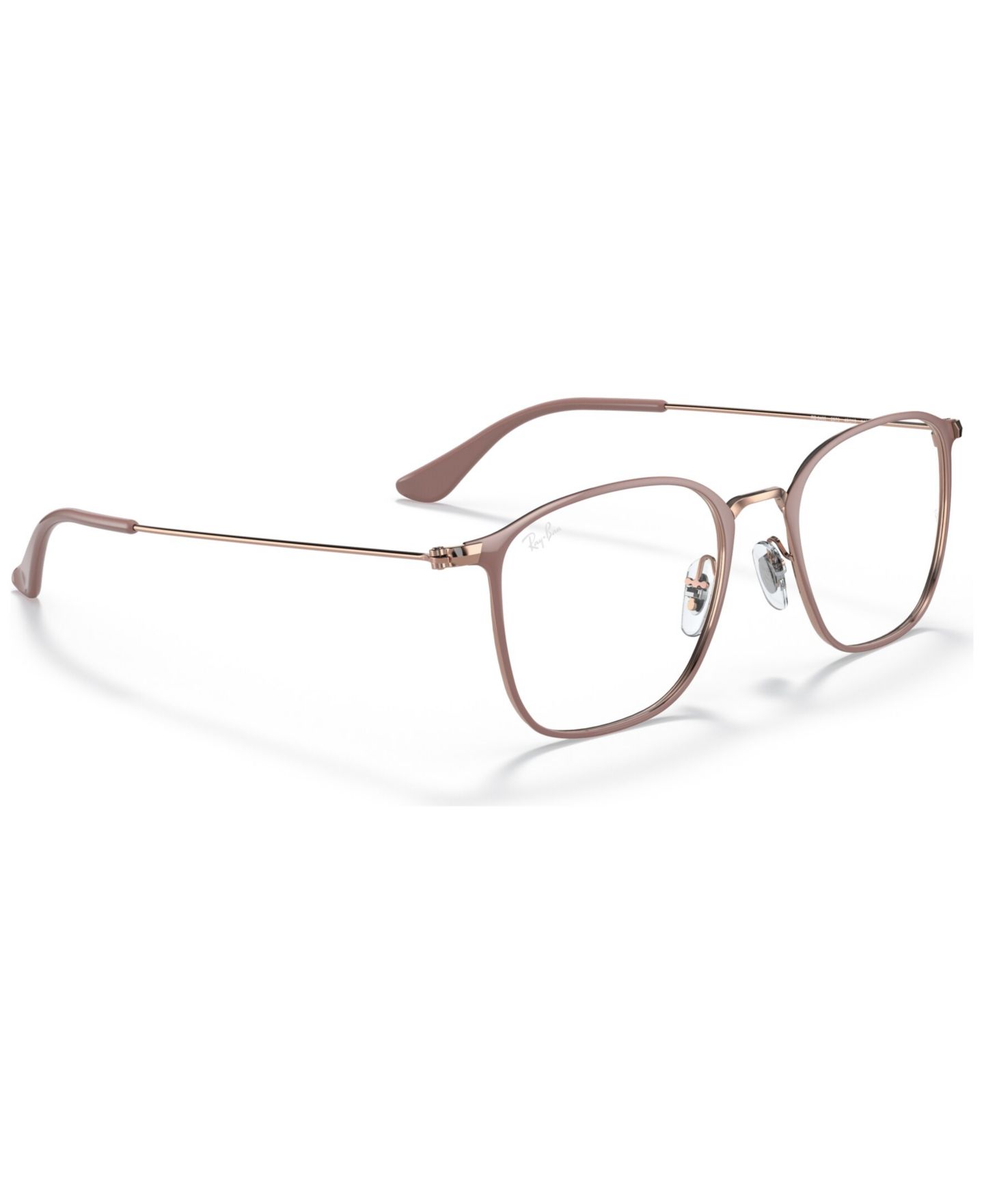 Очки Ray-Ban Unisex Square Metal RB6466 Optics Eyeglasses, цвет: Медный — фото 5