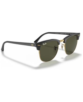 Unisex Low Bridge Fit Sunglasses, RB3016F CLUBMASTER CLASSIC 55